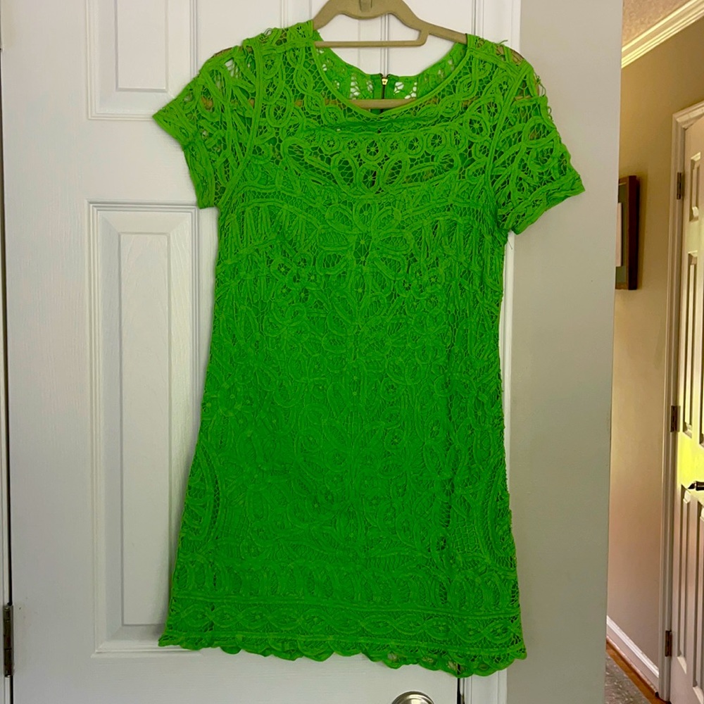 Lilly Pulitzer Green Eyelet Dress
